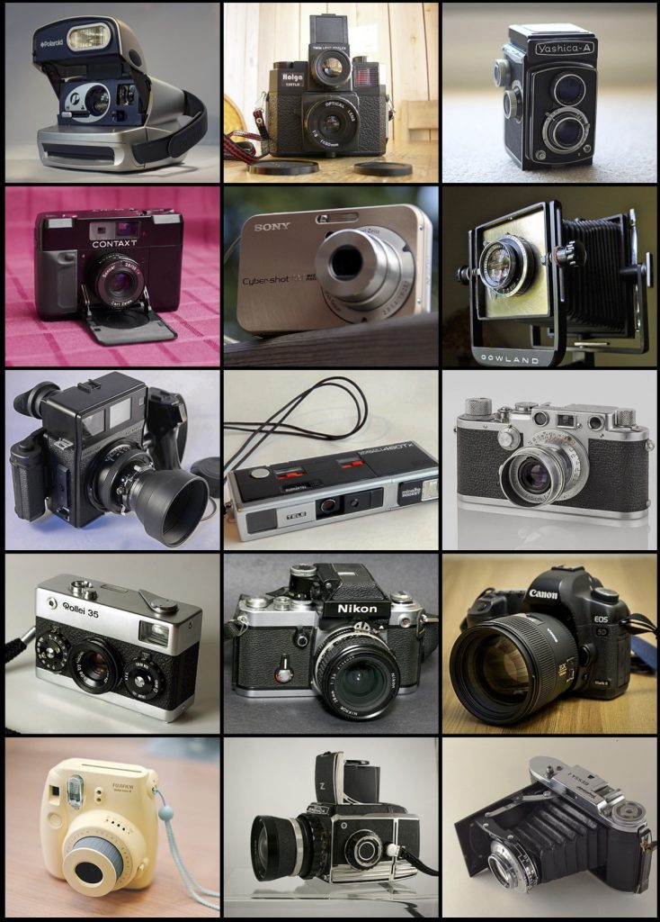 انواع دوربین عکاسی و اجزای ان